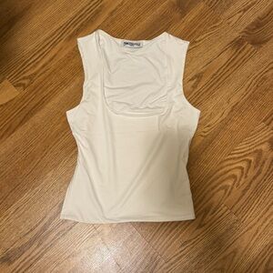 Princess Polly Back In Time Tank Top White